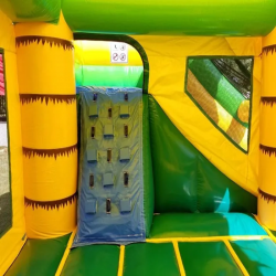 inflatable bounce house water slide modular tropical5 1706652666 Tropical Palm Tree Combo Wet or Dry